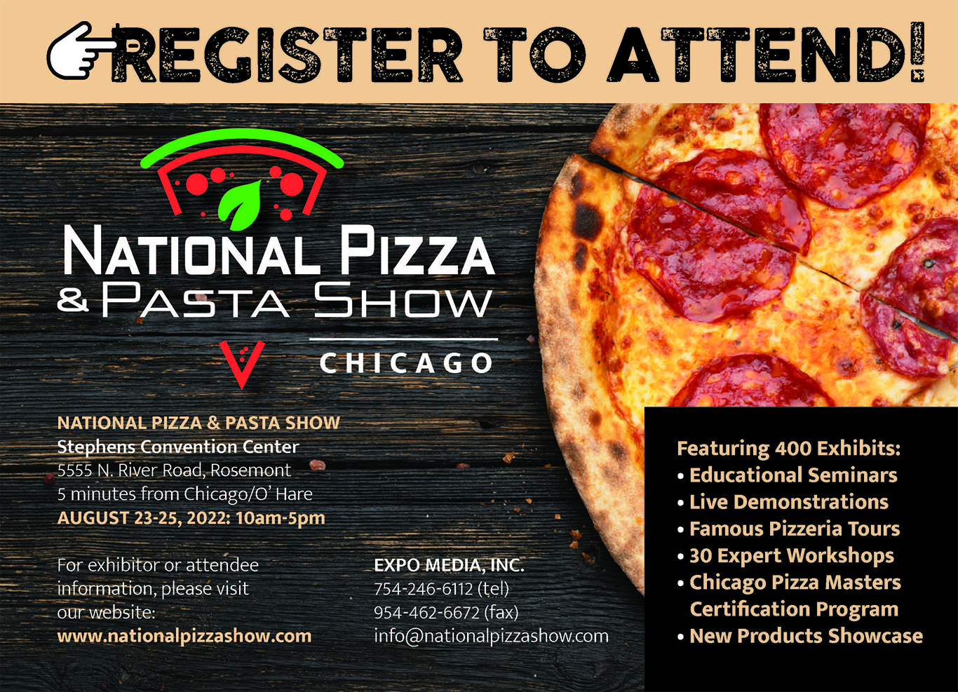 National Pizza & Pasta Show 2022 | Stephans Convention Center